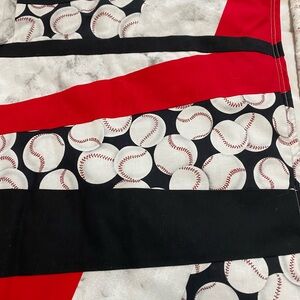 Quilt Baseball Handmade Lap Throw